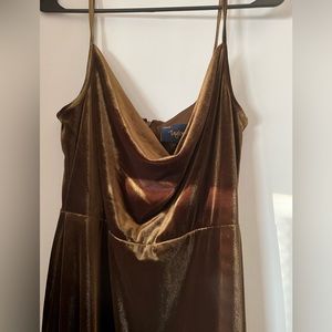 Dark green/brown velvet Dress